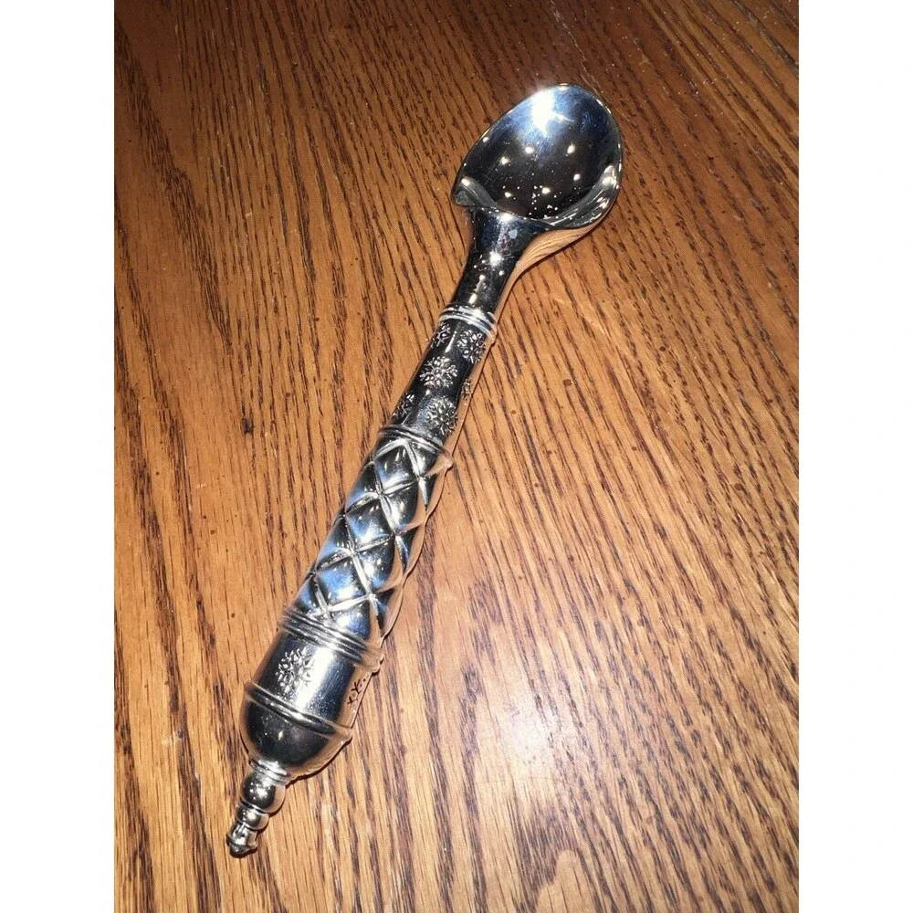 VTG Towle Christmas Ice Cream Scooper Scoop Silver Snowflake Design Rare Piece